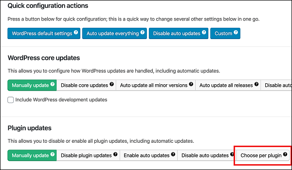 Update Specific Plugins in Easy Updates Manager Plugin